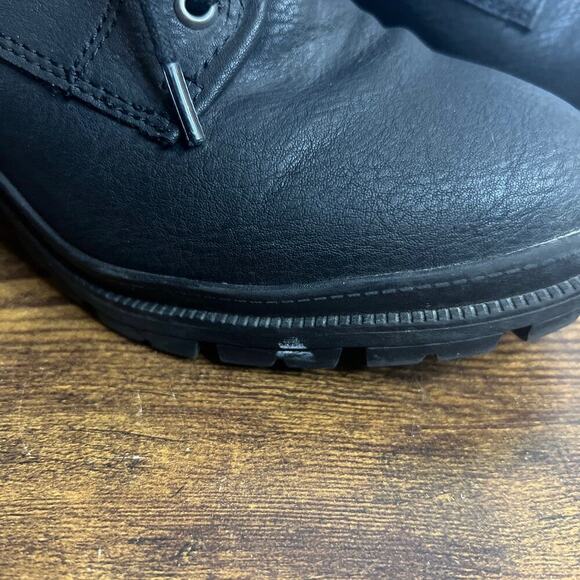 Black Ankle Boots Pop With Chunky Heel - Picture 2 of 15